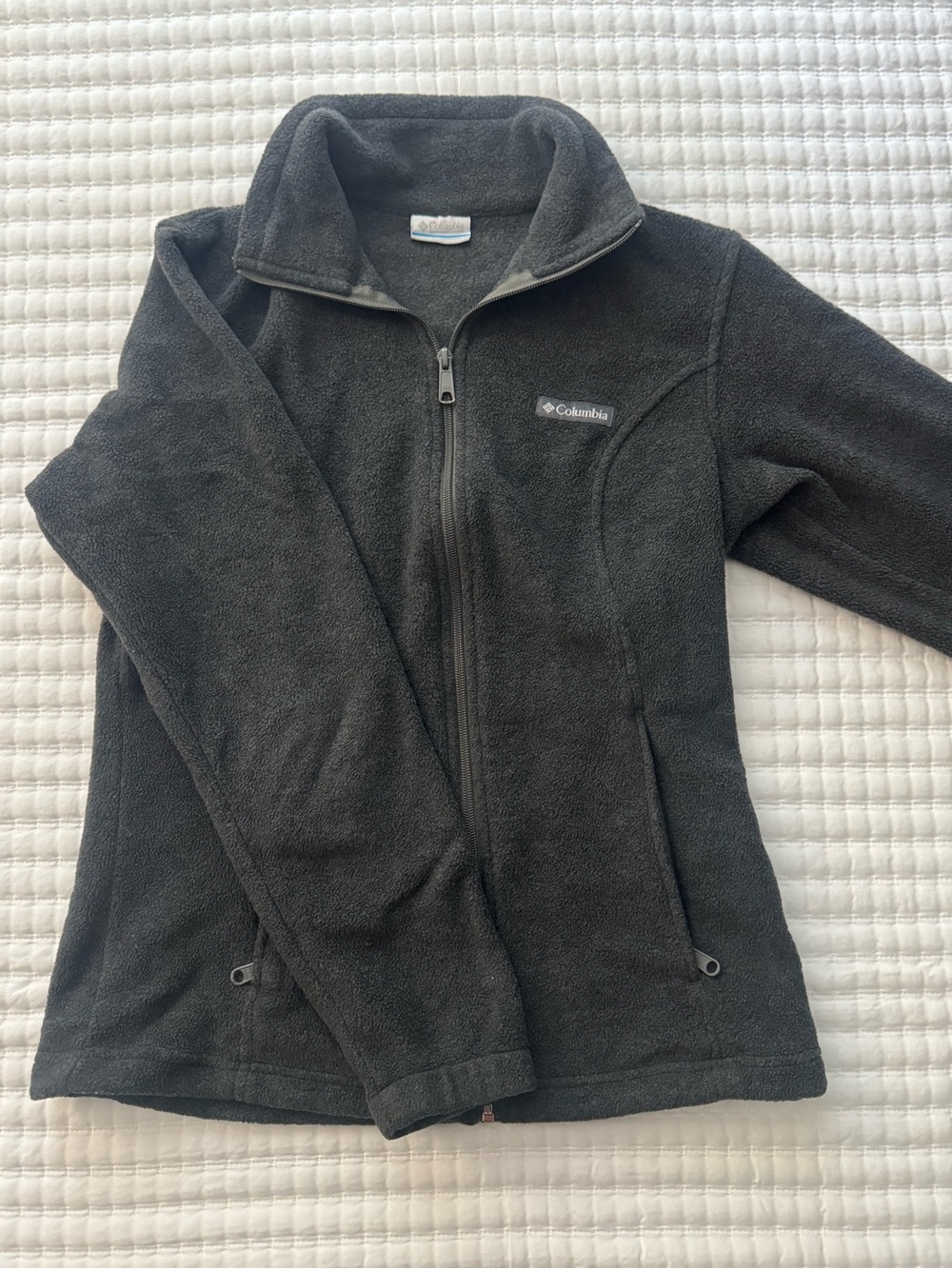 Columbia Women Black Full-Zip Fleece Jacket